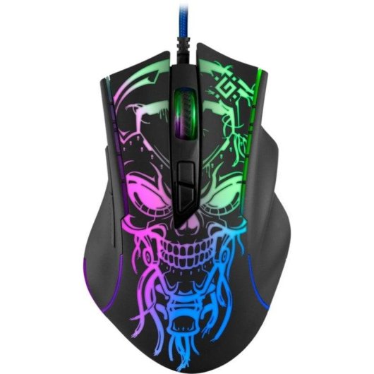 Rato Defender BULLETSTORM GM-928 USB 7200 DPI Preto RGB 7 Botões