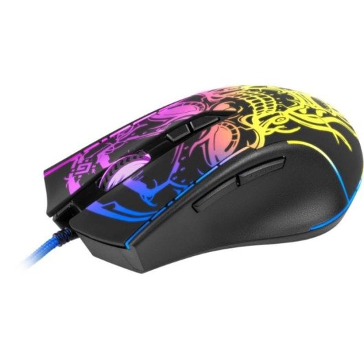 Rato Defender BULLETSTORM GM-928 USB 7200 DPI Preto RGB 7 Botões