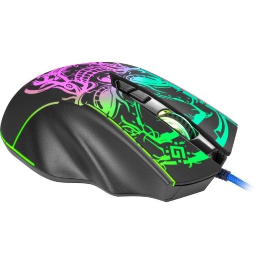Rato Defender BULLETSTORM GM-928 USB 7200 DPI Preto RGB 7 Botões