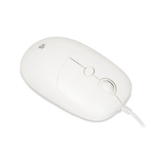 Souris iBox Seagull USB Type-A 2400 DPI Blanc Ambidextre Filaire