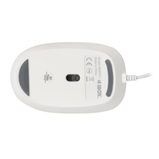Souris iBox Seagull USB Type-A 2400 DPI Blanc Ambidextre Filaire