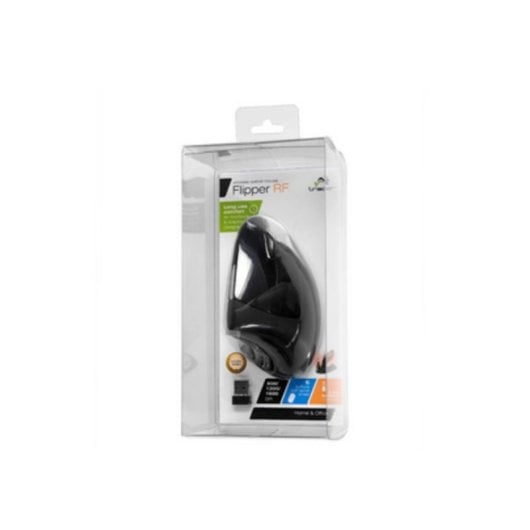 Maus Tracer Flipper Wireless Optisch 1600DPI Schwarz 6 Tasten Nano-Receiver