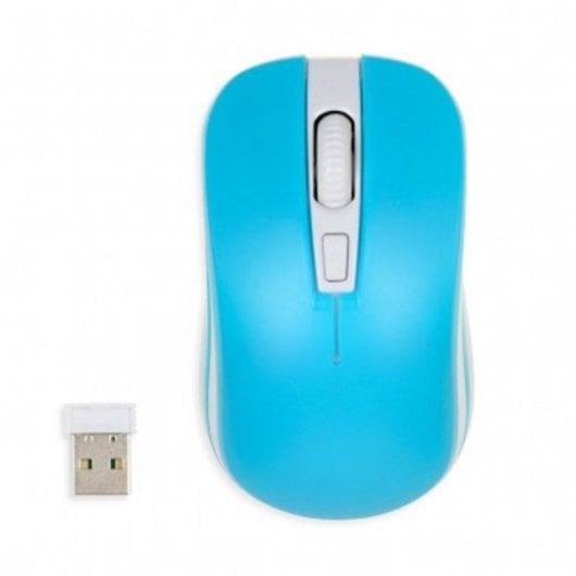Souris iBox LORIINI sans fil RF 1600DPI Bleu Blanc Ambidextre Switch DPI