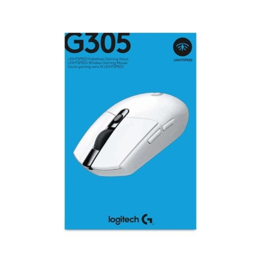 Ratón Logitech G305 Inalámbrico RF 12000 DPI Blanco 6 Botones HERO