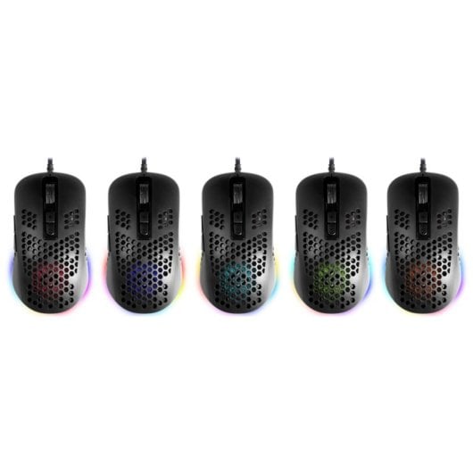 Mouse Defender SHEPARD GM-620L USB 12800 DPI Nero RGB 7 Tasti Gaming