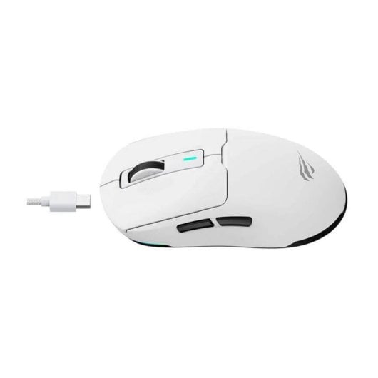 Mouse Havit MS969 WB Wireless Bluetooth USB Type-C 16000DPI Bianco Illuminazione
