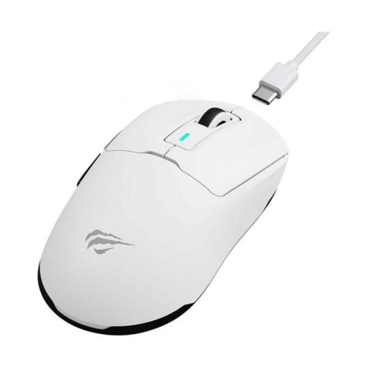 Mouse Havit MS969 WB Wireless Bluetooth USB Type-C 16000DPI Bianco Illuminazione