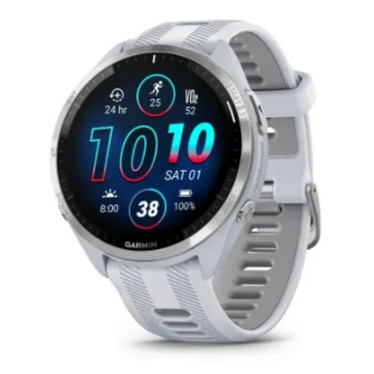 Garmin Forerunner 965 GPS Bluetooth 47mm AMOLED Branco Tamanho Único Resistente à Água 5ATM SpO2 Pulsómetro Monitor Sono