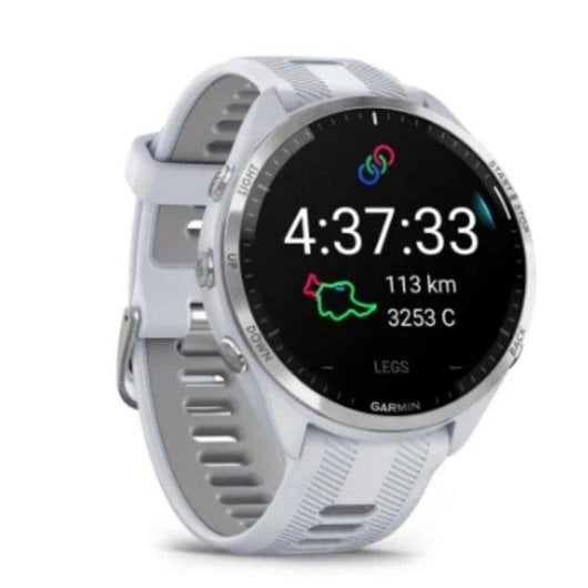 Garmin Forerunner 965 Bluetooth GPS 47mm AMOLED Blanc Taille Unique 5ATM SpO2 Pulsomètre