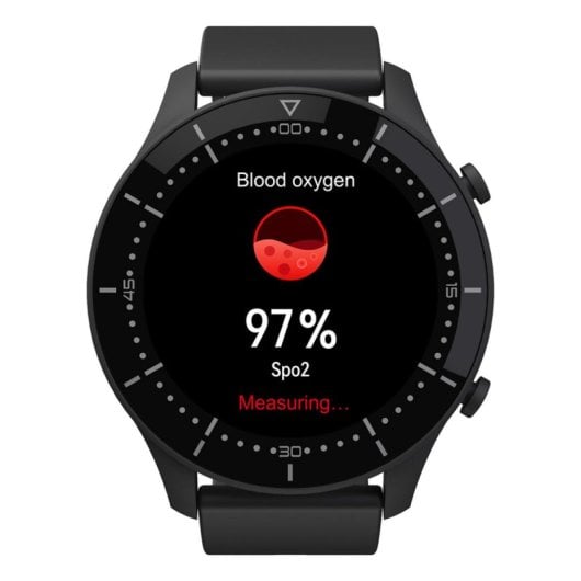 Media-Tech MT870 Bluetooth 51mm IPS Negro Pulsómetro SpO2 Monitor de Sueño Tensiómetro