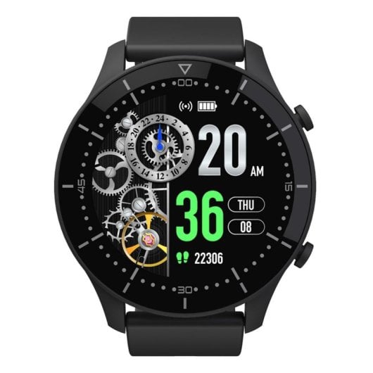 Media-Tech MT870 Bluetooth 51mm IPS Negro Pulsómetro SpO2 Monitor de Sueño Tensiómetro