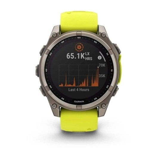 Garmin Fenix 8 GPS Wifi 47mm Display Touch Sapphire Titanio Grafite Giallo Unica 10ATM SpO2