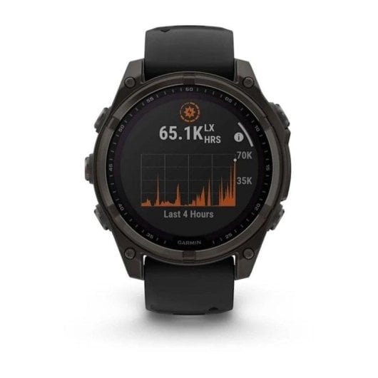 Garmin fenix 8 GPS WiFi 51mm Digital Titan Schwarz Einheitsgröße 10ATM SpO2 Pulsmesser