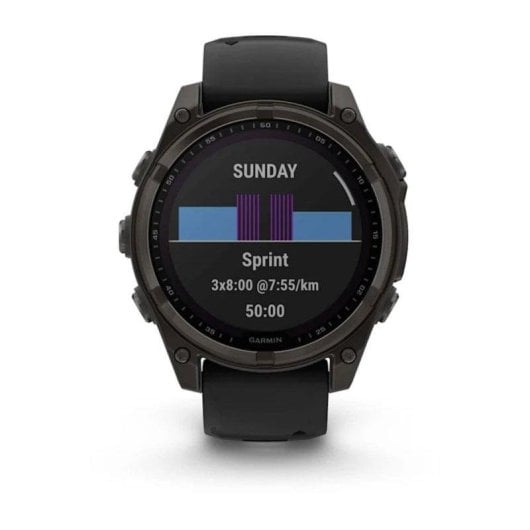 Garmin fenix 8 GPS WiFi 51mm Digital Titan Schwarz Einheitsgröße 10ATM SpO2 Pulsmesser