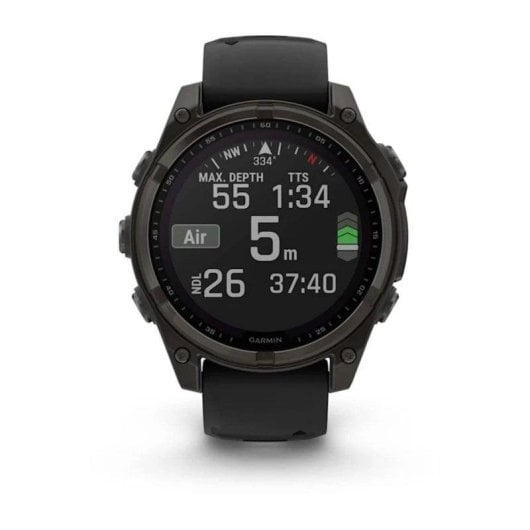 Garmin fenix 8 GPS WiFi 51mm Digital Titan Schwarz Einheitsgröße 10ATM SpO2 Pulsmesser
