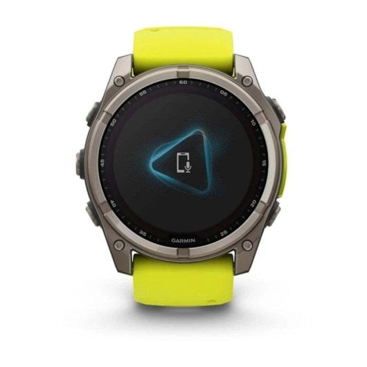 Garmin Fenix 8 WiFi Bluetooth GPS 51mm Digital Caixa Titânio Correa Grafite-Amarelo Única Sapphire SpO2 Pulsómetro