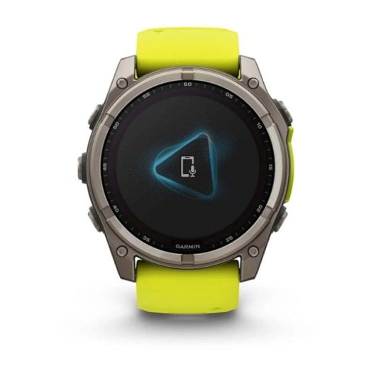 Garmin fenix 8 Bluetooth GPS WiFi 51mm Digital Titânio Grafite/Amarelo Tamanho Único 10ATM SpO2 Pulsómetro Sono