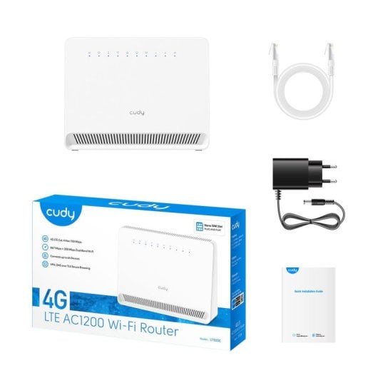Router Cudy LT500E 4G LTE WiFi 5 867 Mbps Doble Banda RJ-45