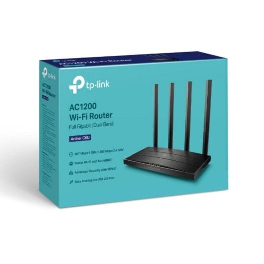 Router TP-Link Archer C6U WiFi 5 Doble Banda 1200 Mbps MU-MIMO