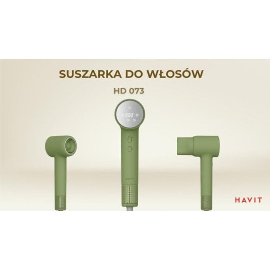 Sèche-cheveux Havit HD073-EU Vert 1300W 110000 RPM 17 m/s