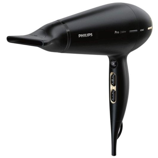 Phon Professionale Ionico Philips Prestige Pro HPS920/00 2300W 6 Temperature 6 Velocità Aria Fredda Nero Oro