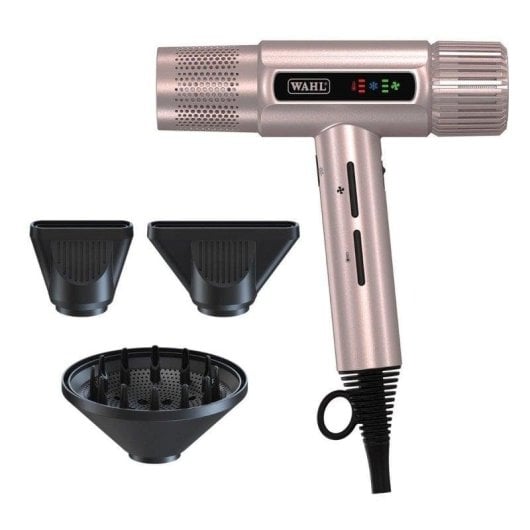 Professioneller Ionen Föhn Wahl Vanquish 1600W 3 Temperaturstufen 3 Geschwindigkeiten Diffusor Rose Gold