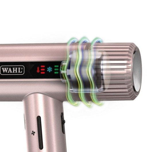 Secador Wahl Vanquish Oro Rosa 1600W Motor DC 101000 RPM Anel 3m
