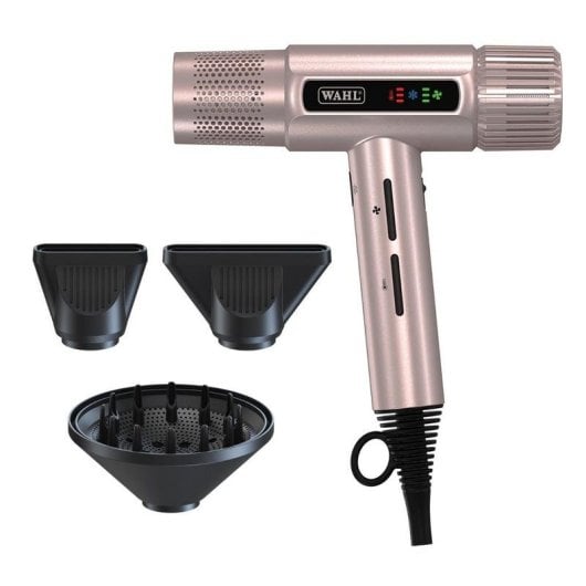 Professioneller Ionen Föhn Wahl Vanquish 1600W 3 Temperaturstufen 3 Geschwindigkeiten Diffusor Rose Gold