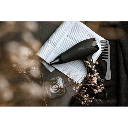 Haartrockner Adler AD 2267 Schwarz klappbar 2100W 2 Stufen 3 Heizstufen