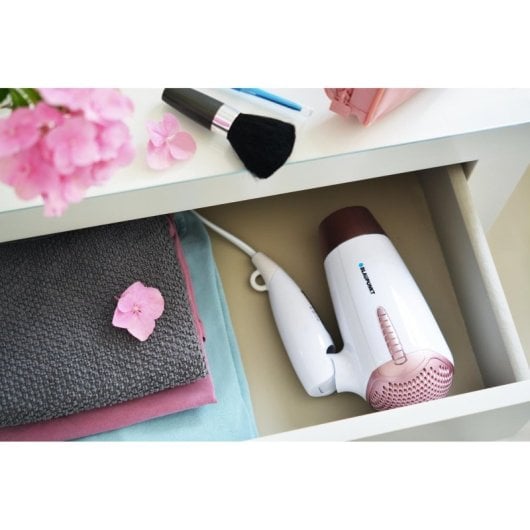 Sèche-cheveux Blaupunkt HDD301RO blanc 1200 W pliable voyage 2 vitesses