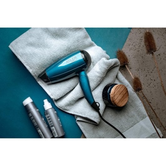 Secador de pelo Adler AD 2263 Azul 1800W mango plegable compacto