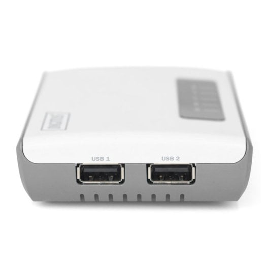 Servidor de rede Digitus DN-7043-2 2 portas USB 300 Mbps branco compacto
