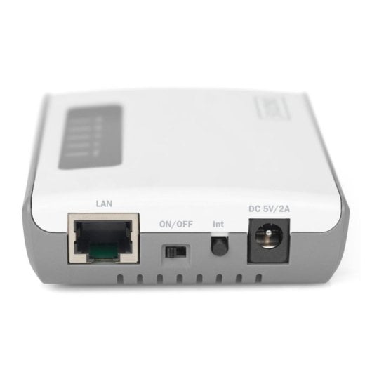 Servidor de rede Digitus DN-7043-2 2 portas USB 300 Mbps branco compacto