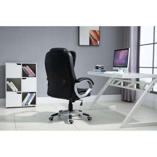 Bürostuhl Activejet YK7304 mit Massagefunktion und Heizung, gepolstert, schwarz