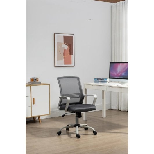 Bürostuhl Activejet YK01 gepolsterter Sitz Netzrücken höhenverstellbar grau