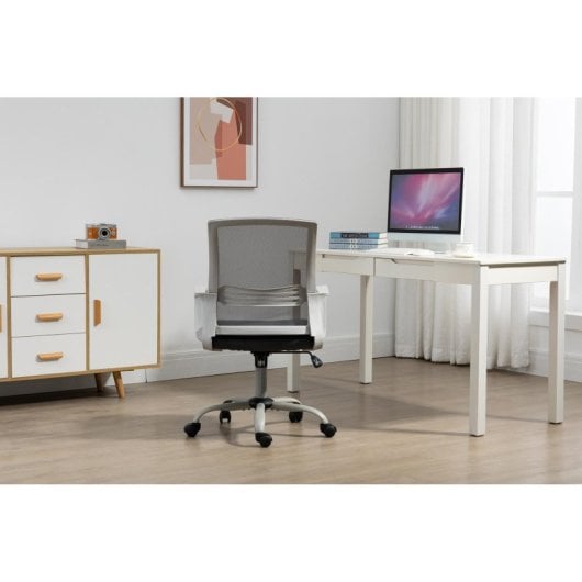 Bürostuhl Activejet YK01 gepolsterter Sitz Netzrücken höhenverstellbar grau