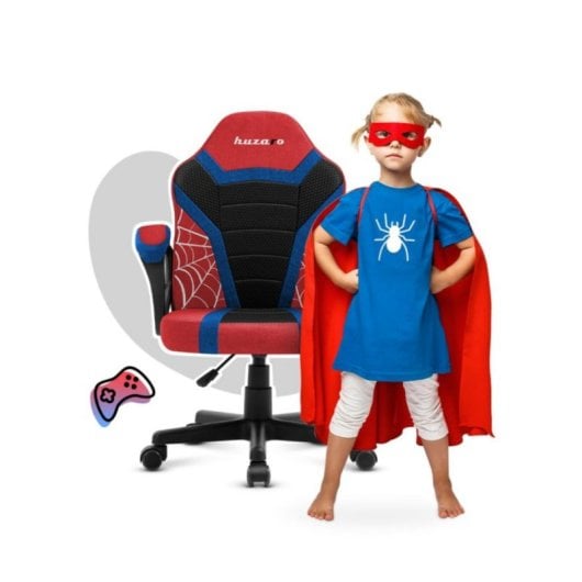 Silla gaming Huzaro Ranger 1.0 Spider respaldo malla colores negro azul rojo