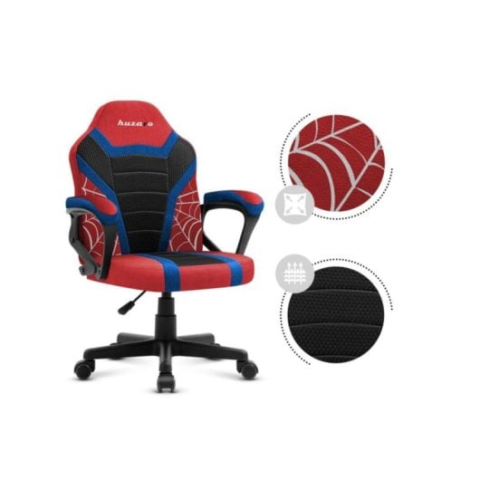 Silla gaming Huzaro Ranger 1.0 Spider respaldo malla colores negro azul rojo