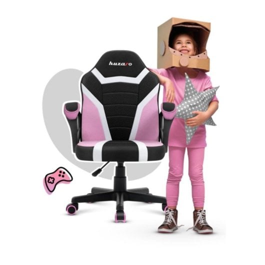 Silla Huzaro RANGER 1.0 Pink Mesh respaldo malla ergonómica ajustable