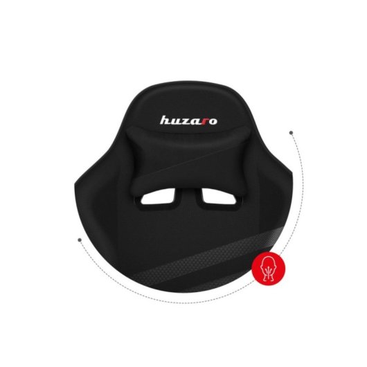 Silla gaming Huzaro FORCE 4.4 CARBON negro carbono estructura acero 130 kg