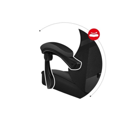 Silla gaming Huzaro FORCE 4.4 CARBON negro carbono estructura acero 130 kg