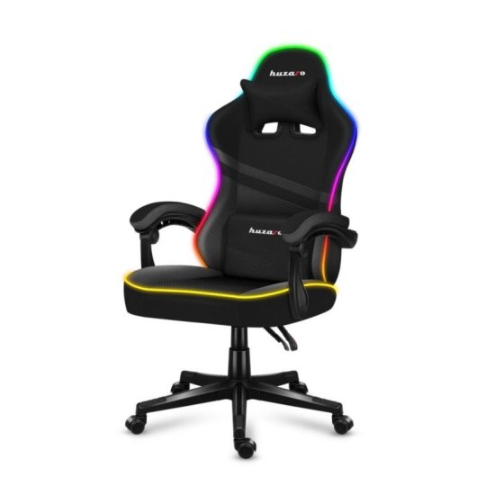 Silla gaming Huzaro FORCE 4.4 RGB reposabrazos ajustables 130 kg tela ergonómica