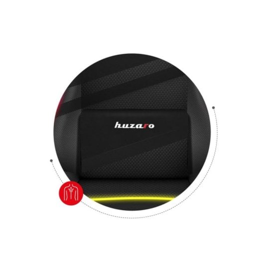 Silla gaming Huzaro FORCE 4.4 RGB reposabrazos ajustables 130 kg tela ergonómica