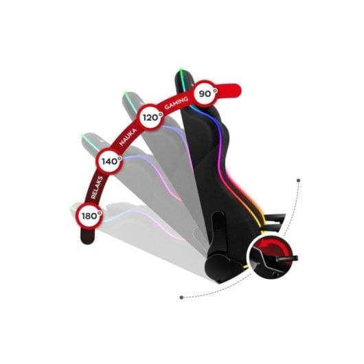 Silla gaming Huzaro Force 6.3 Racing ergonómica RGB 130 kg