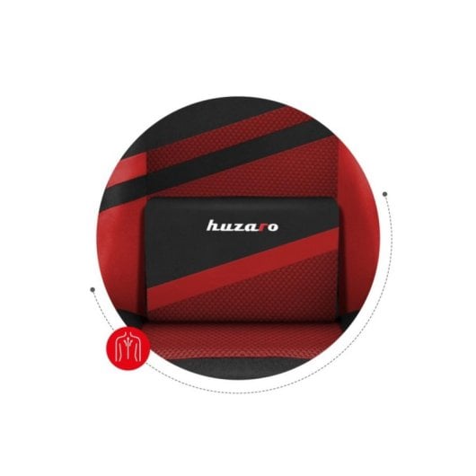 Silla gaming Huzaro FORCE 4.4 estructura de acero respaldo ergonómico 130 kg