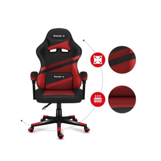 Silla gaming Huzaro FORCE 4.4 estructura de acero respaldo ergonómico 130 kg