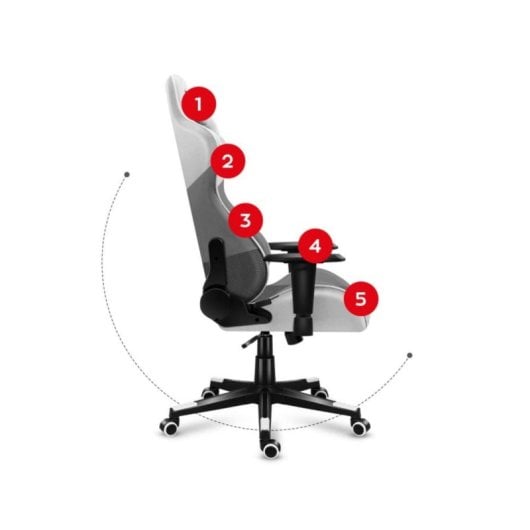 Silla gaming Huzaro Force 6.2 bucket ergonómica, tela, hasta 130 kg