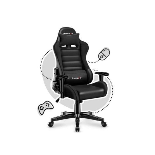 Silla gaming Huzaro Ranger 6.0 Black ergonómica ajustable 130 kg