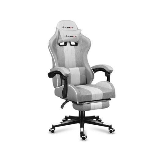 Silla gaming Huzaro FORCE 4.7 gris respaldo acolchado reposabrazos ajustables