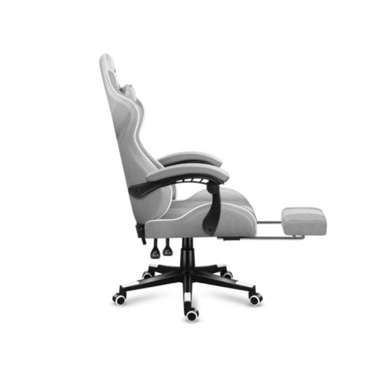 Silla gaming Huzaro FORCE 4.7 gris respaldo acolchado reposabrazos ajustables